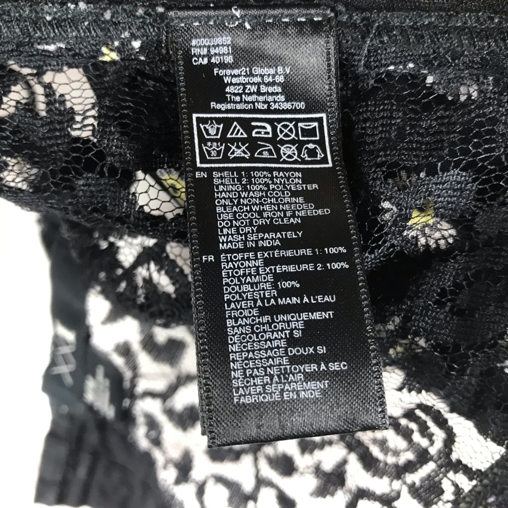 Forever 21 Sunflower Cami Strap Bralett Crop Top M - Picture 8 of 9